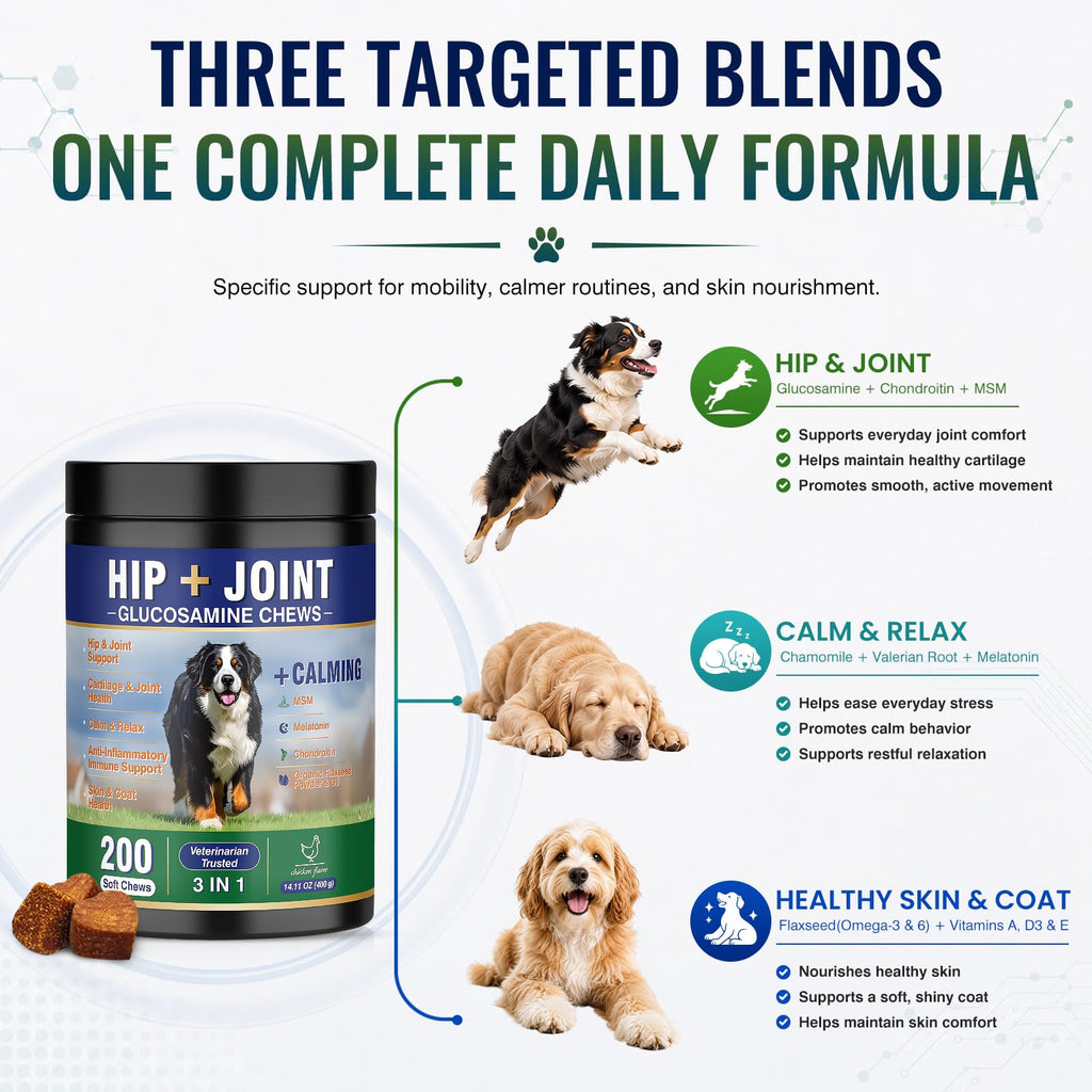 Hip and Joint Supplement for Dogs 200ct Q3368