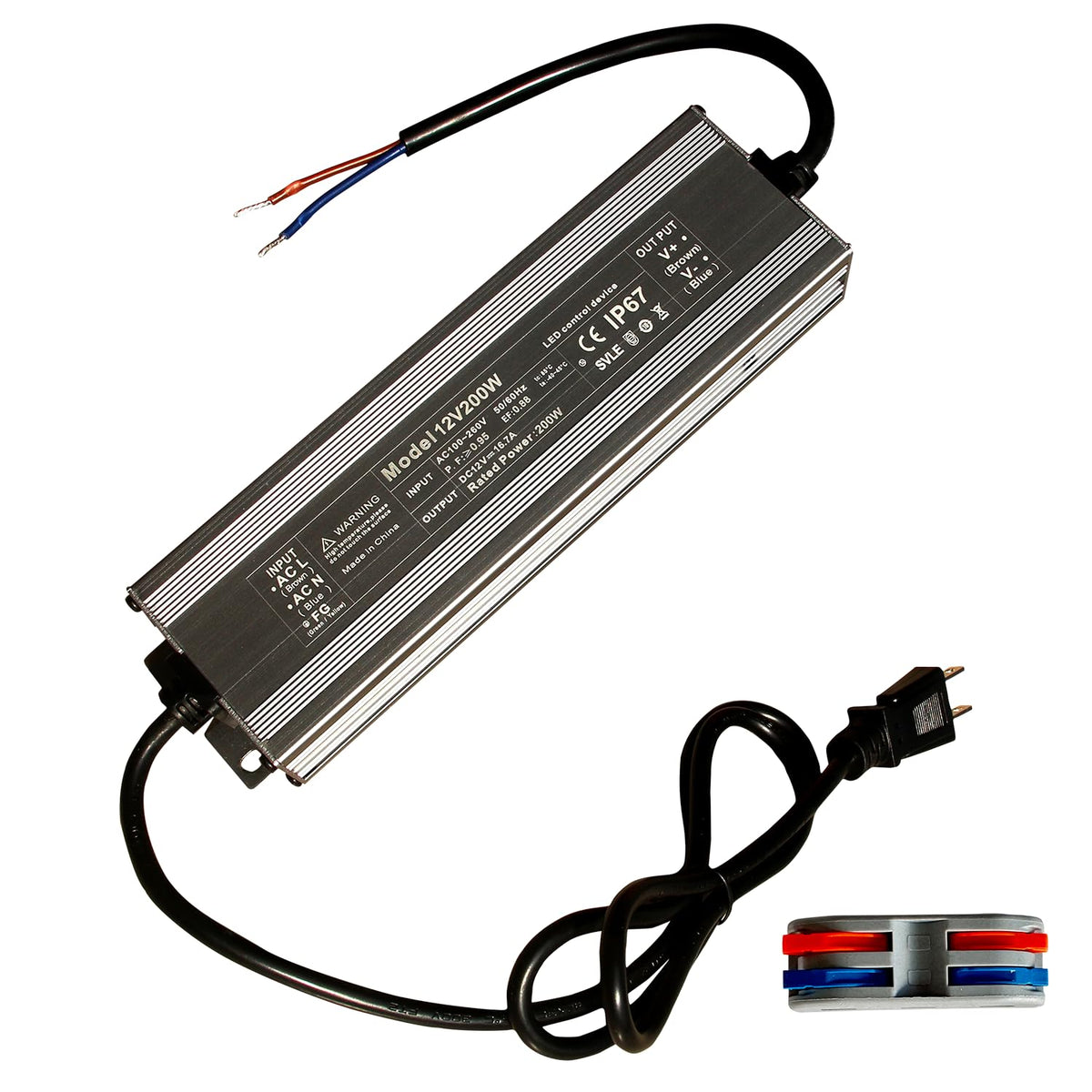 12V 200W IP67 Waterproof LED Transformer C51162
