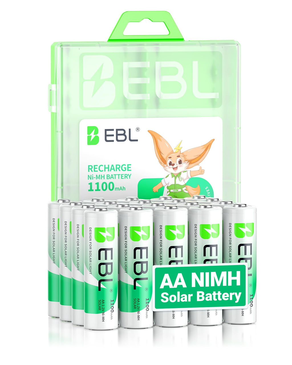 Solar AA Batteries 20 Pack Q5960