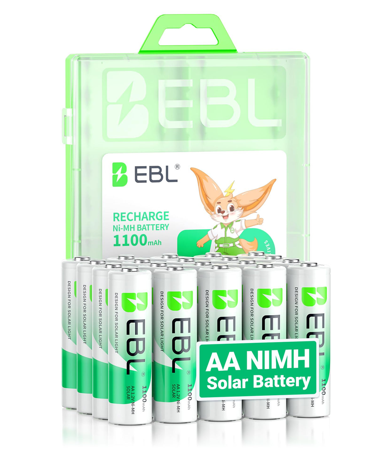 Solar AA Batteries 20 Pack Q5960