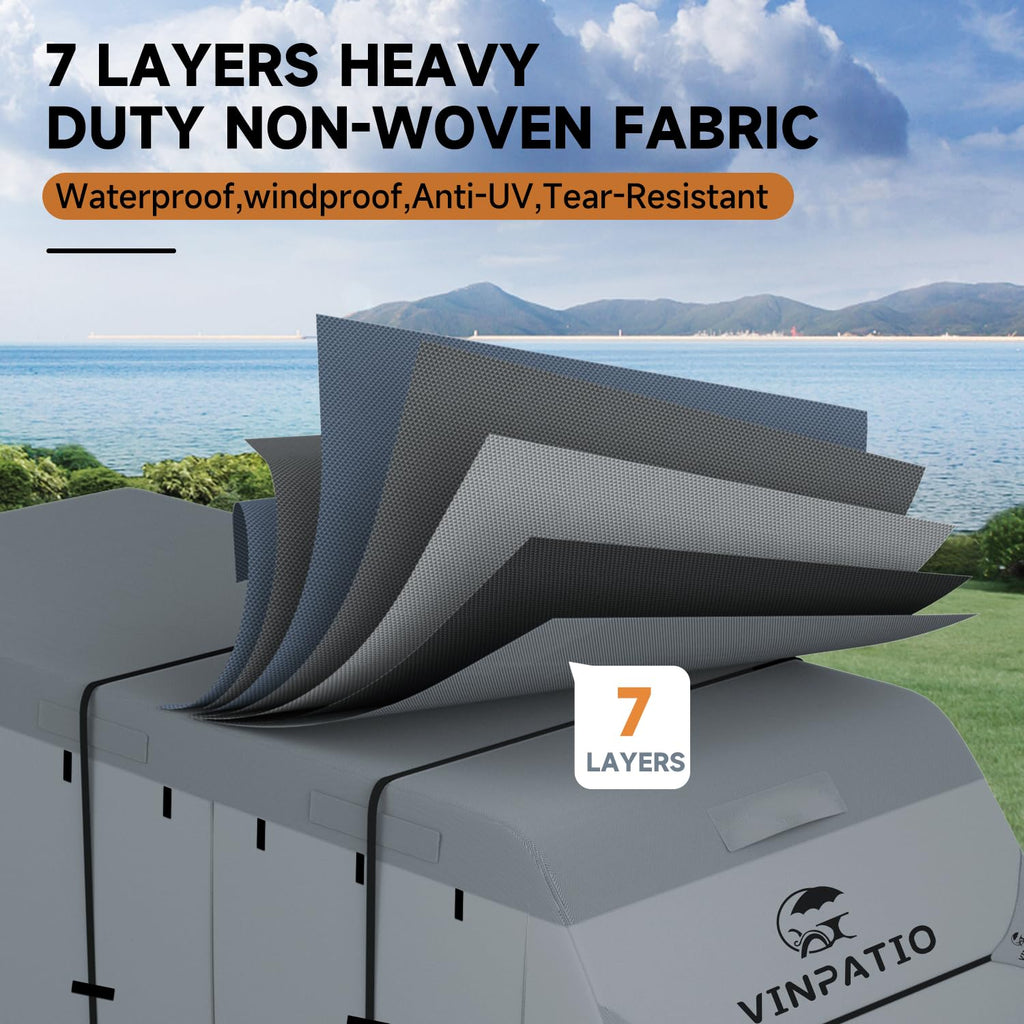 7 Layers Travel Trailer Cover Fits 30'-33' B917