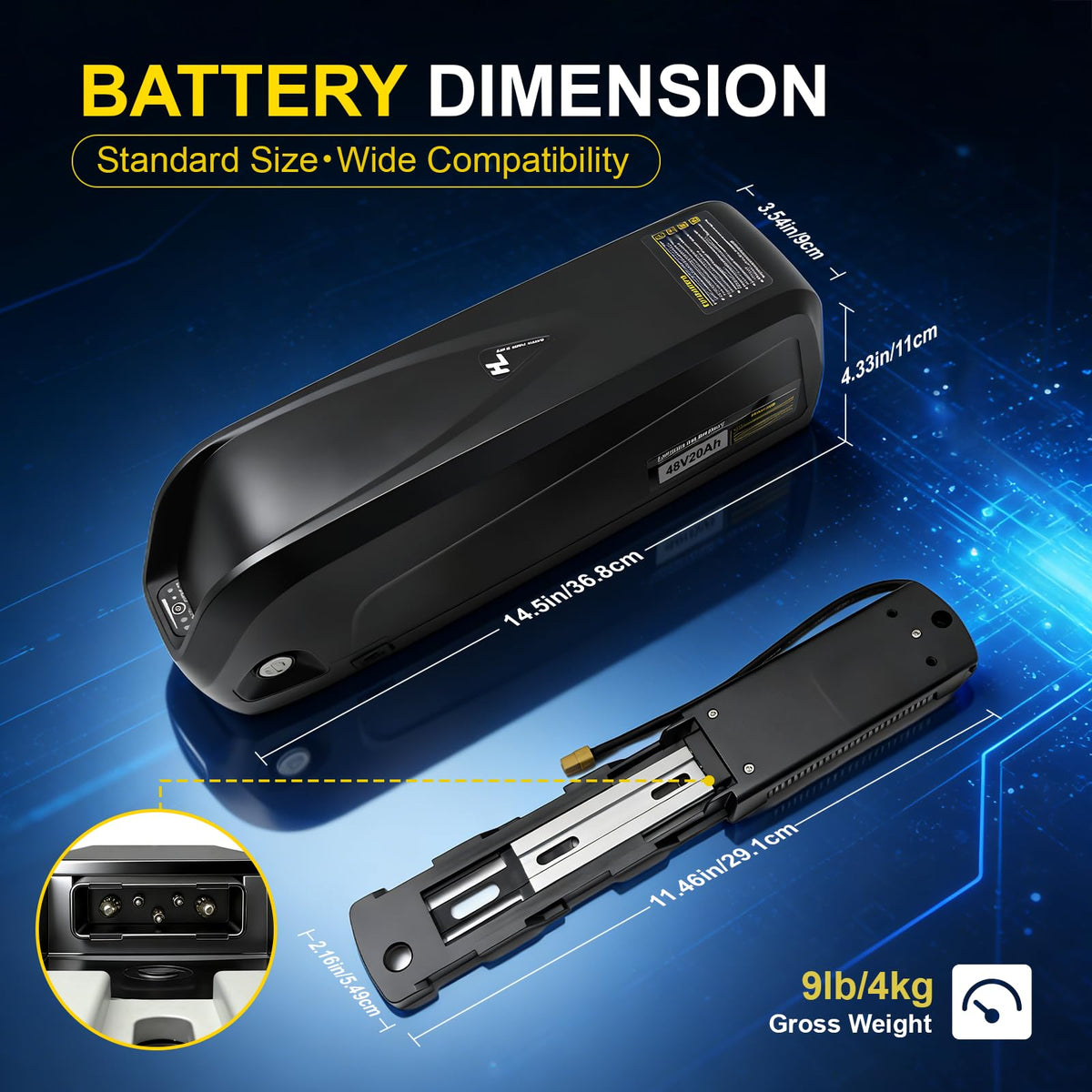 48V 13Ah Lithium Battery with 40A BMS N632365