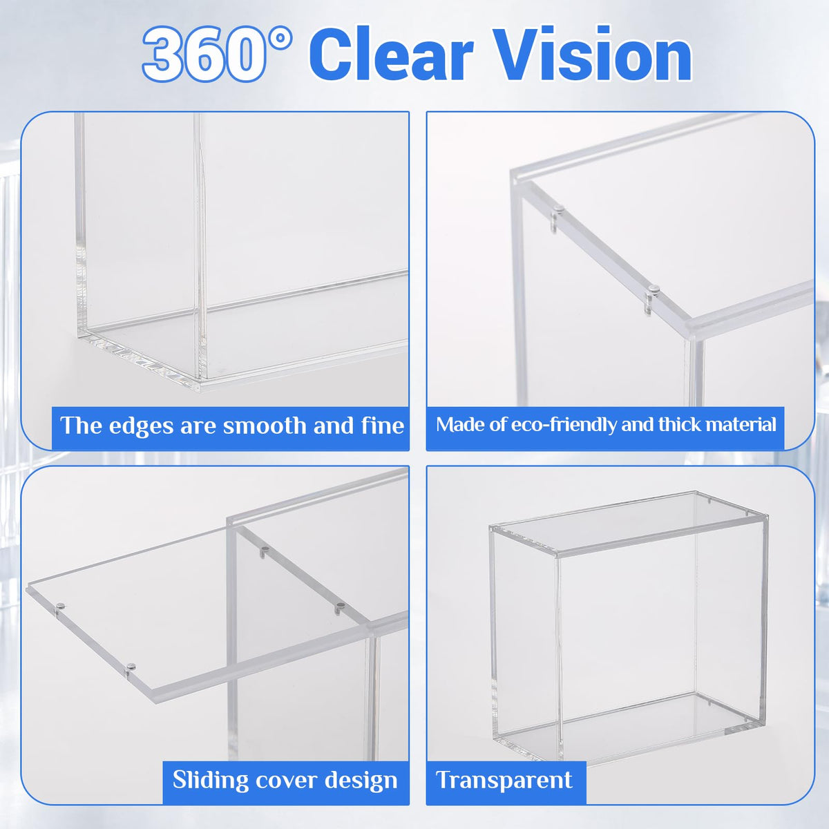 3 Pack 5mm Acrylic Cases E142