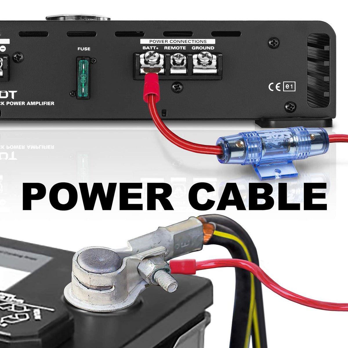8 Gauge Car Amplifier Installation Wiring Kit N8334