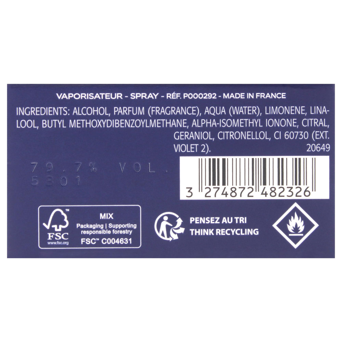 Eau De Toilette Spray 3.3 Ounces D28416
