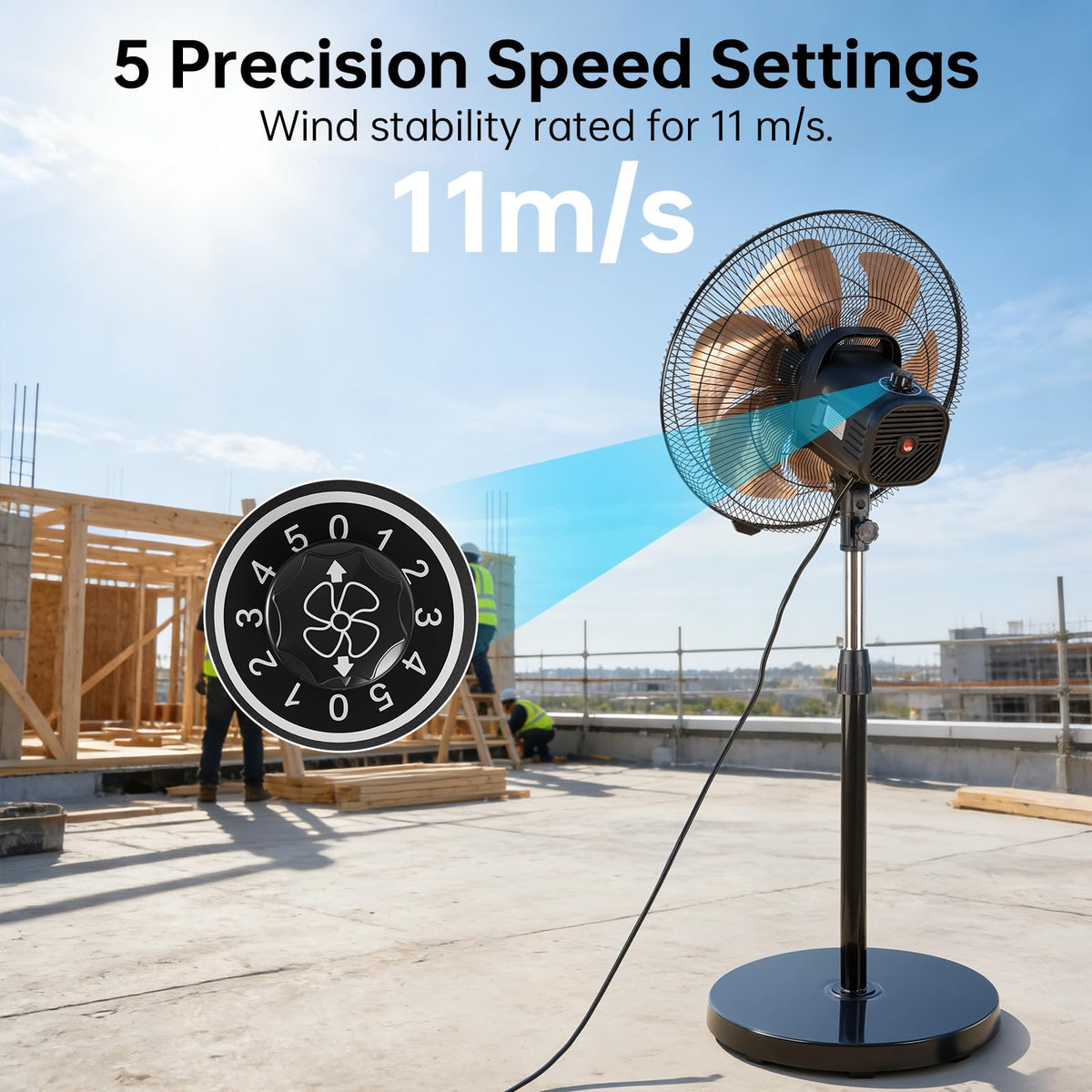 18 Inch Oscillating Metal Stand Fan K198
