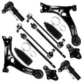 12pcs Front Suspension Kit Lower Control Arm Ball Joint Tie Rod End Sway Bar End Link F27415