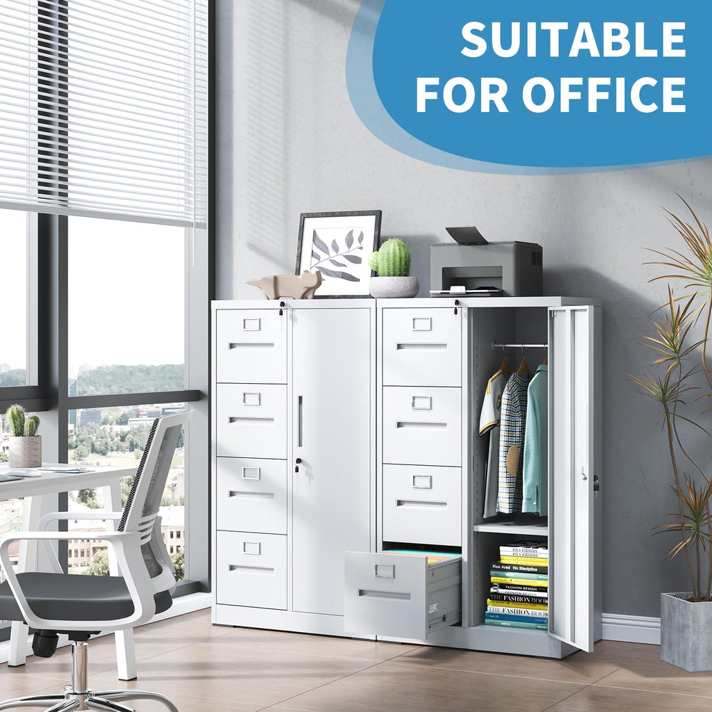 4 Drawer Metal File Cabinet with Lock X7515