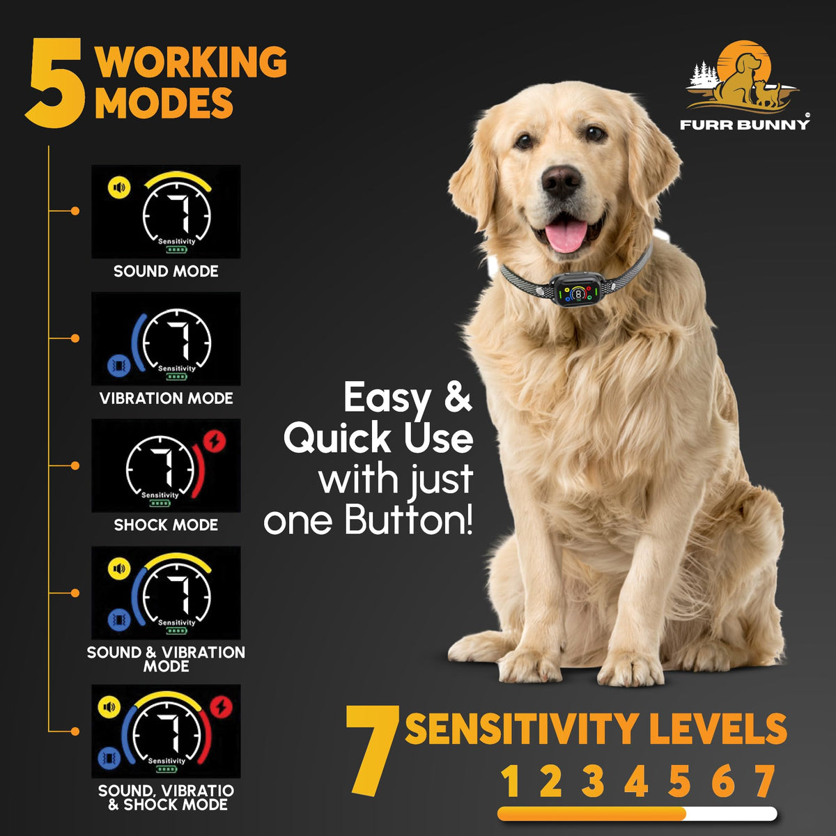 Dog Bark Collar for Medium & Large Dogs H929002