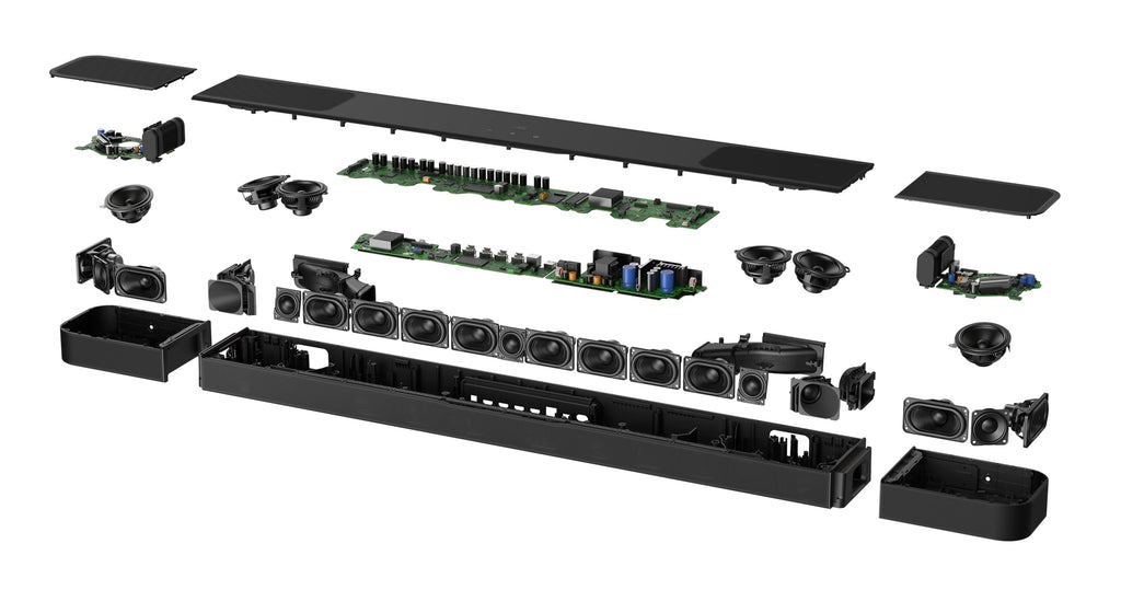 Black Dolby Atmos Soundbar with Detachable Speakers R208551