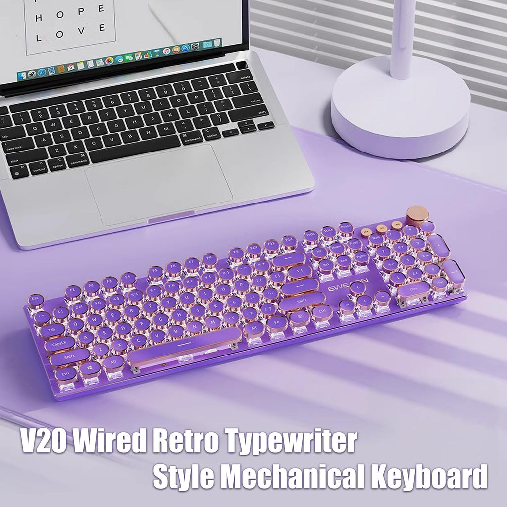 White LED Backlit Mechanical Gaming Keyboard Y901855