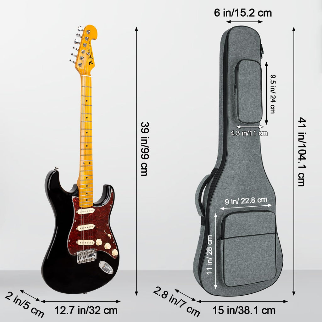 Padded Electric Guitar Gig Bag with Neck Strap U68761