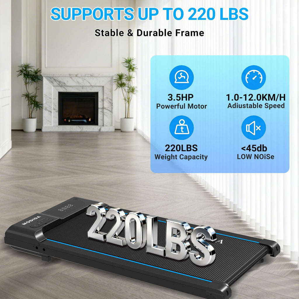3 in 1 Under Desk Treadmill with Incline B12724
