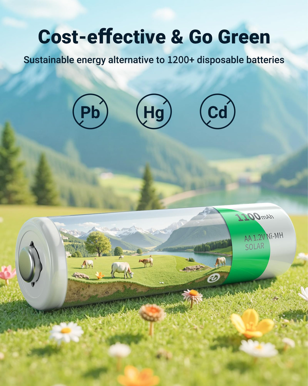 Solar AA Batteries 20 Pack Q5960
