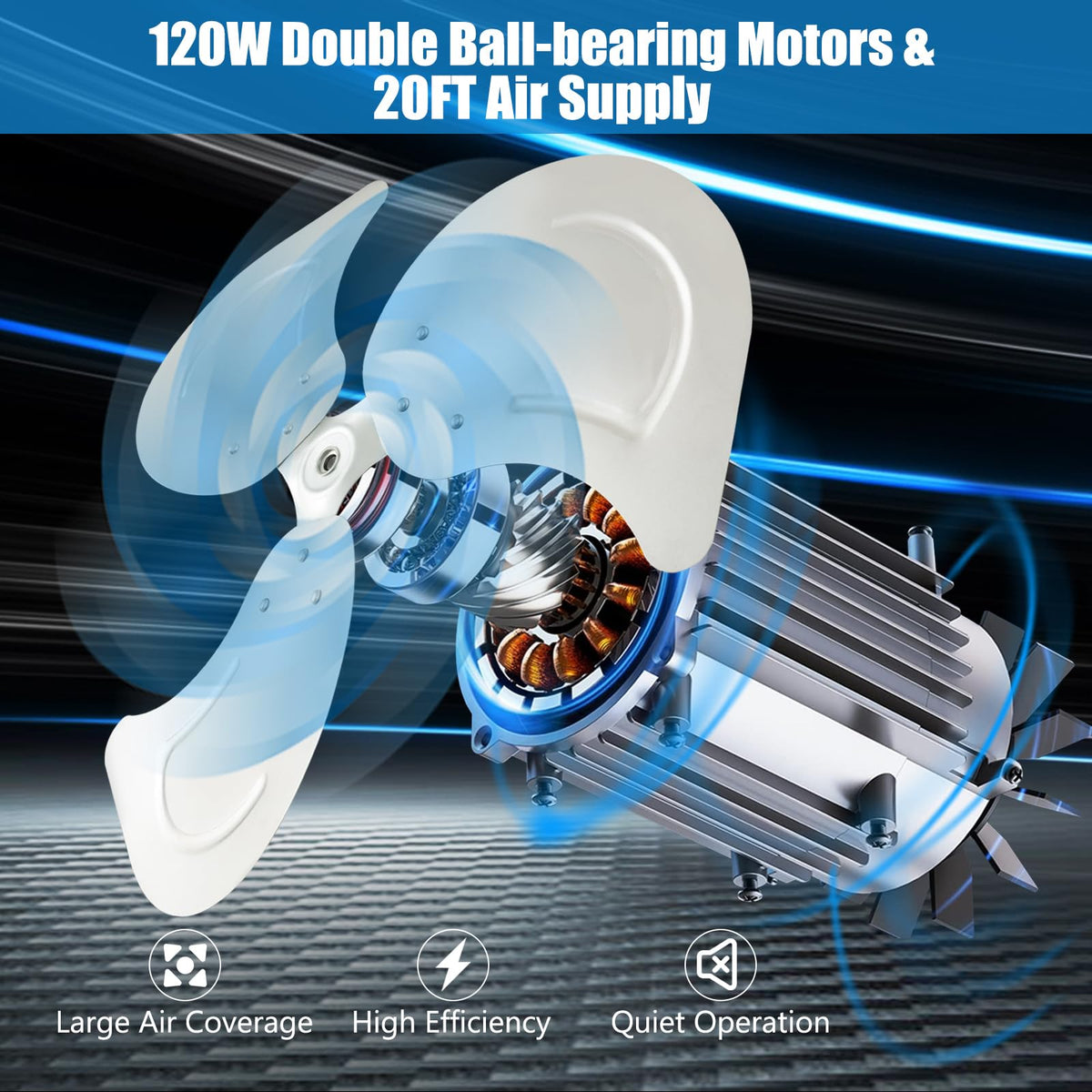 20 Inch Oscillating Wall Fan X2943