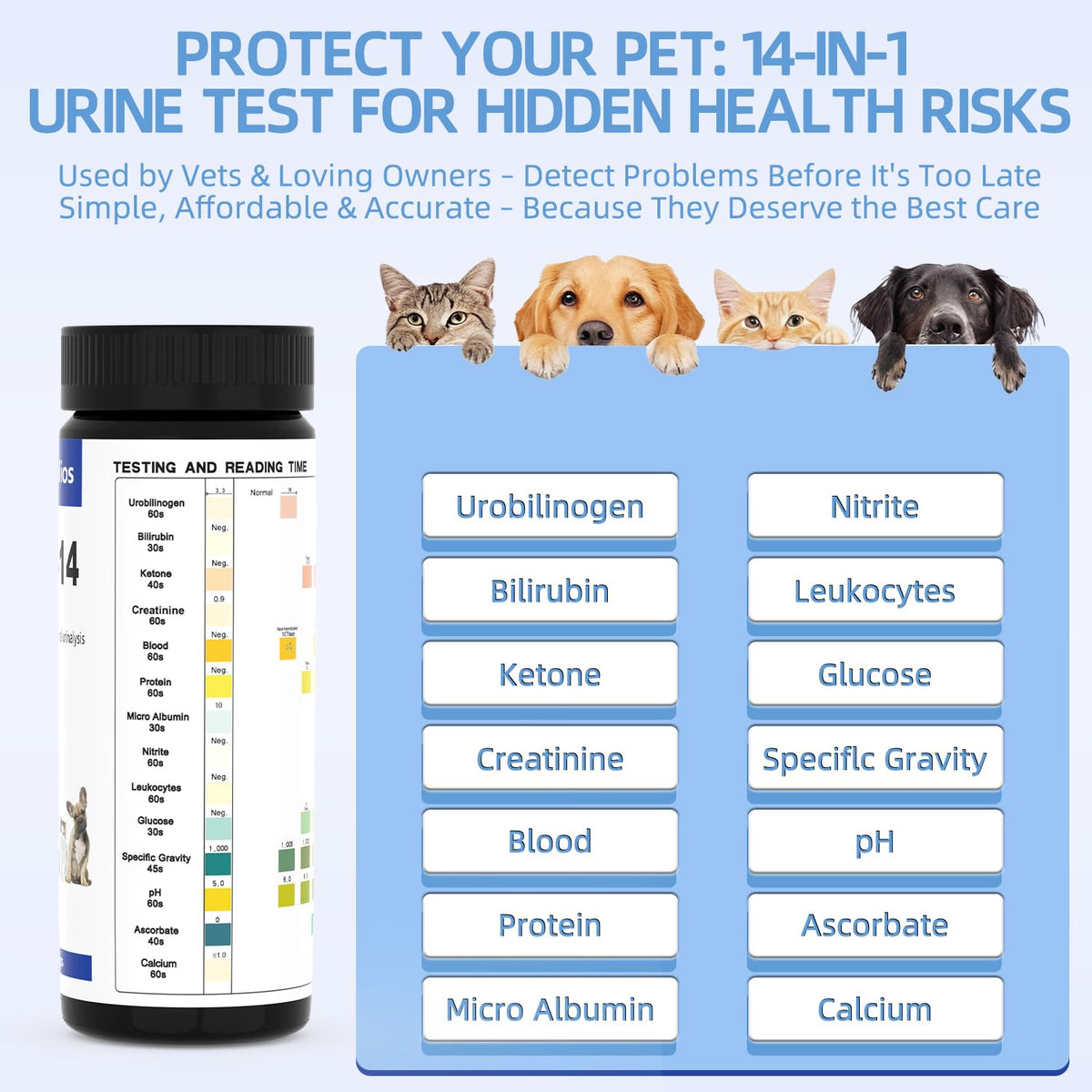 Dog & Cat UTI Blood Test Strips 100ct N546862
