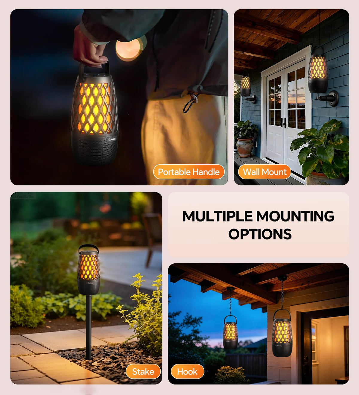 IPX5 Waterproof Outdoor Speakers 2 Pack B8427