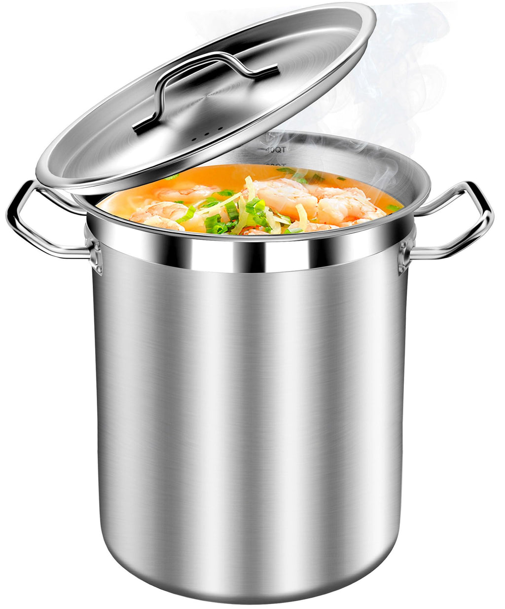 40 Quart Stainless Steel Stockpot with Lid W5864