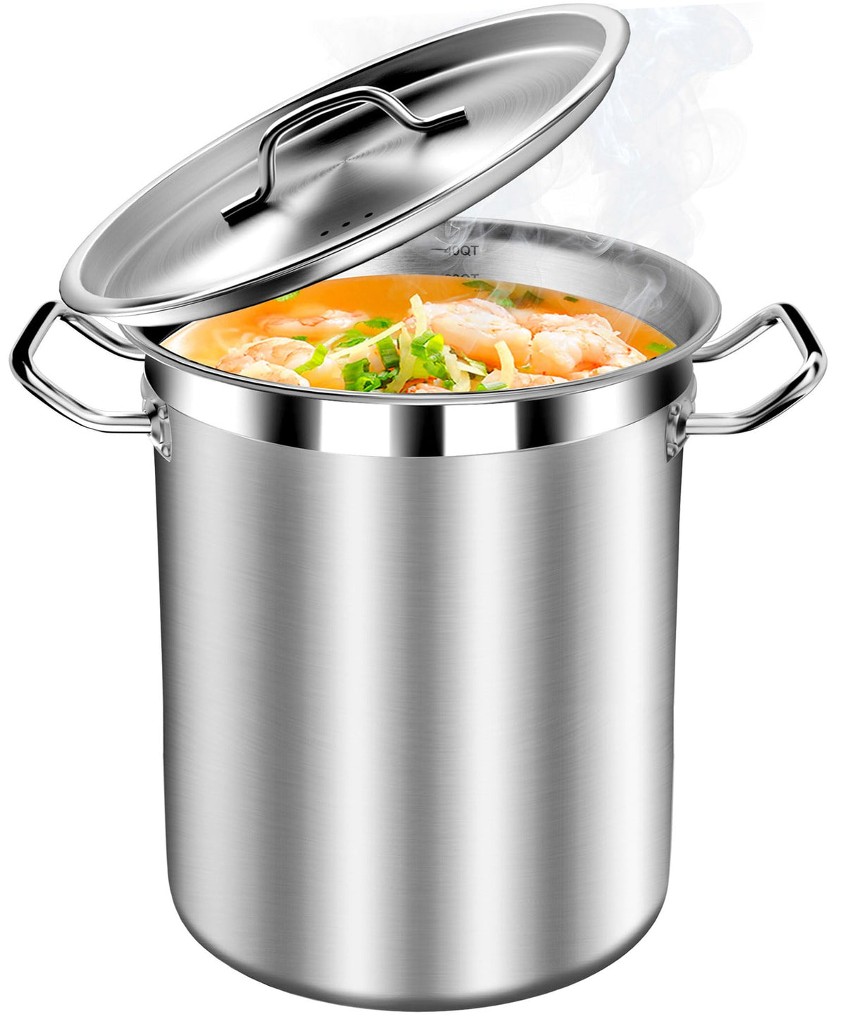 40 Quart Stainless Steel Stockpot with Lid W5864