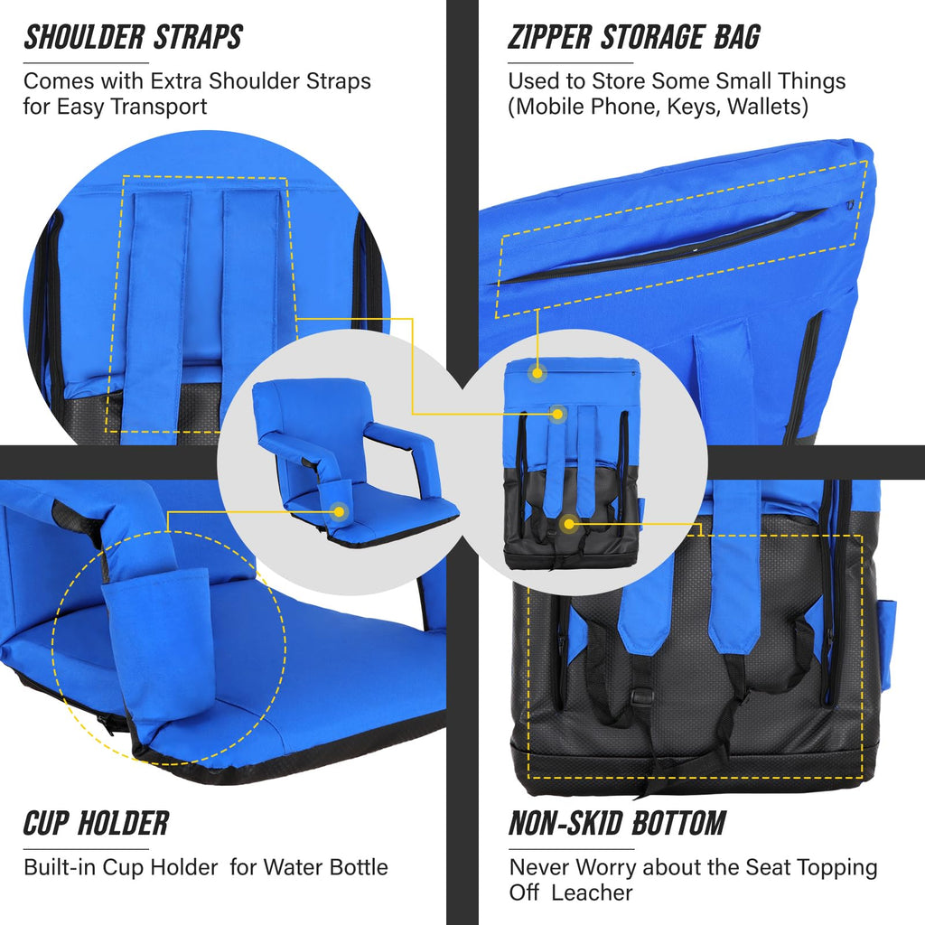 Stadium Seat with Back Support, 2 PCS F276098