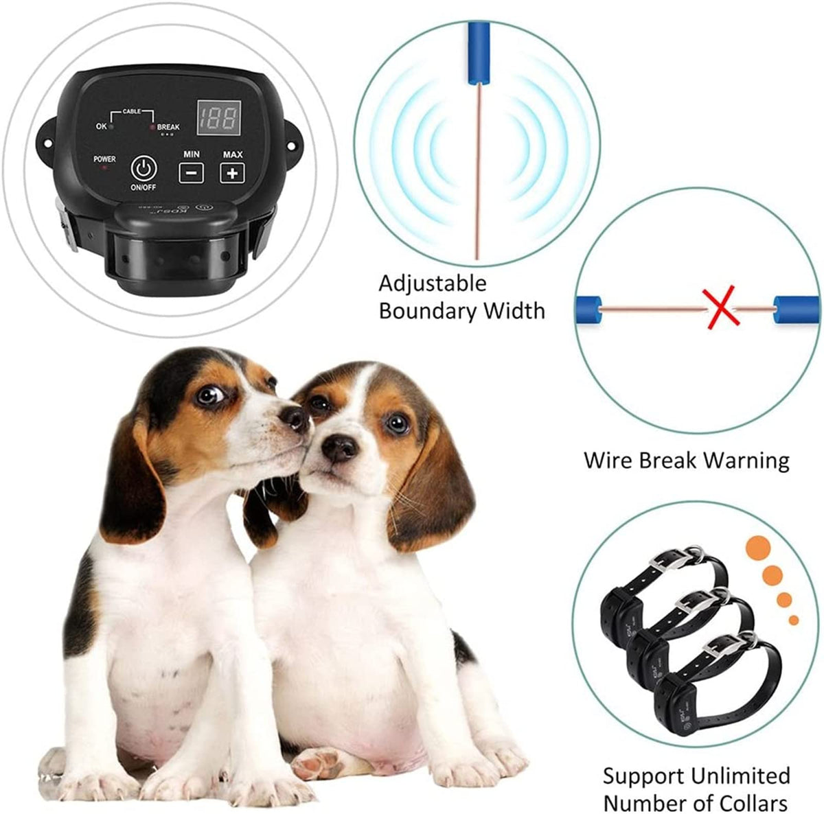 In-Ground Electric Dog Fence up to 1/2 Acre B38235