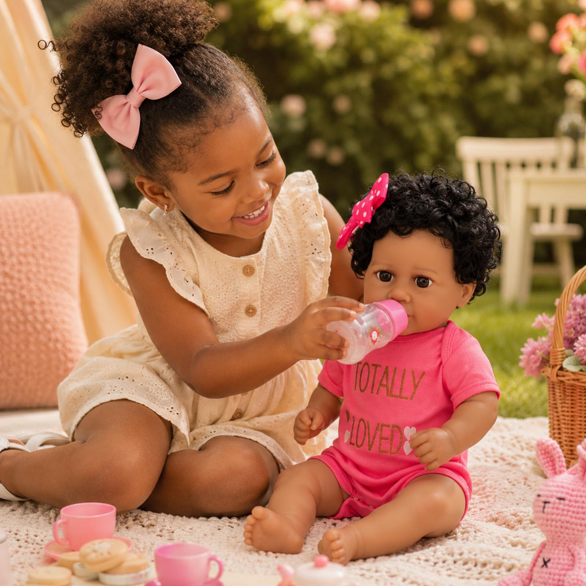 20 Inch Weighted Black Reborn Baby Doll U116