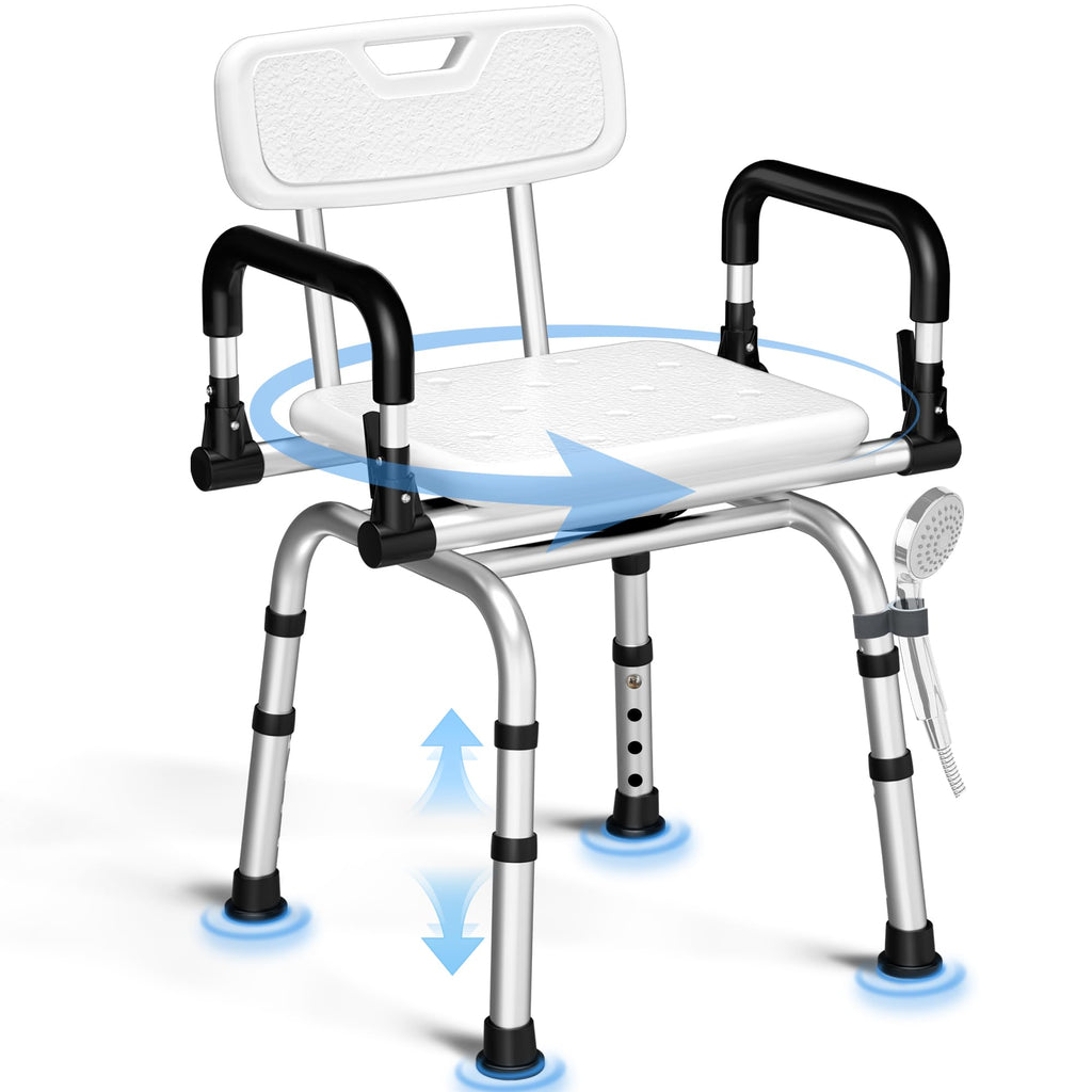 360° Rotating Adjustable Padded Shower Chair F96533