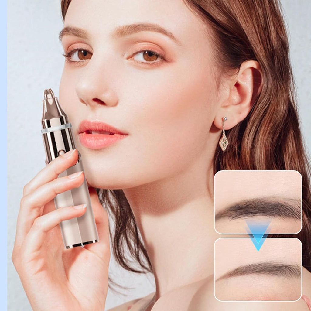 Rechargeable 2-in-1 Facial Hair Remover and Eyebrow Trimmer V82795