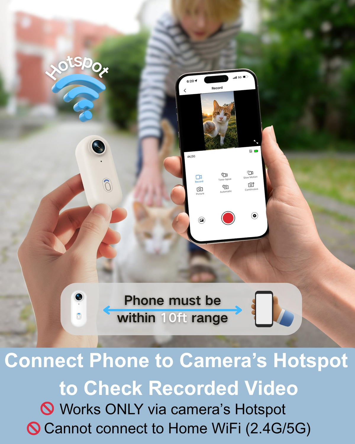 Cat Camera Collar with APP V31337