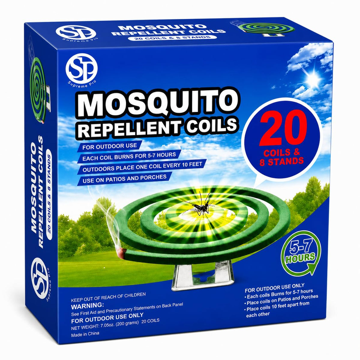 Mosquito Repellent Coils 20 Coils 8 Coil Stands Y560