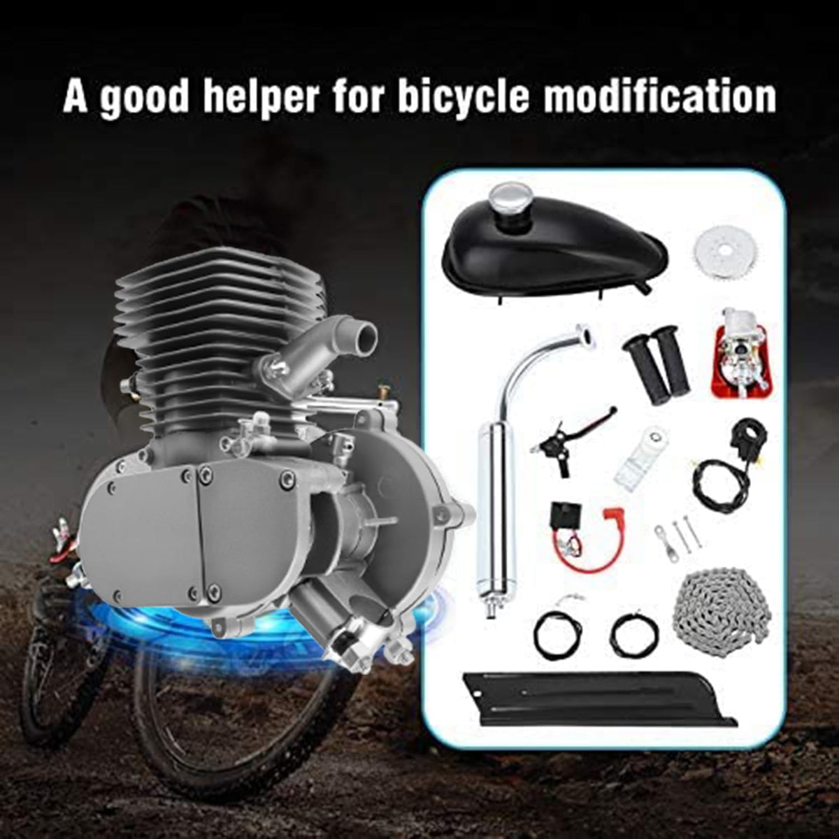 100cc 2 Stroke Bicycle Motor Kit Z761019
