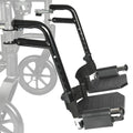 Black Adjustable Foldable Wheelchair Footrest O238