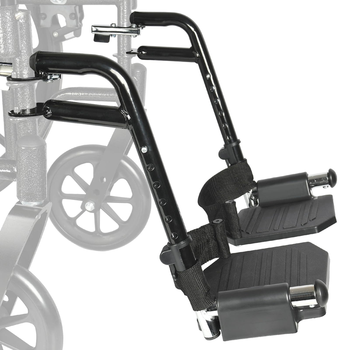 Black Adjustable Foldable Wheelchair Footrest O238