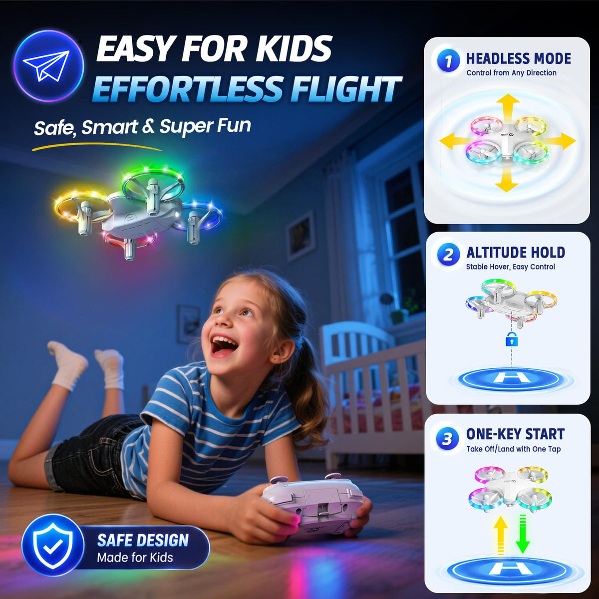 Drone with 3 Batteries T730