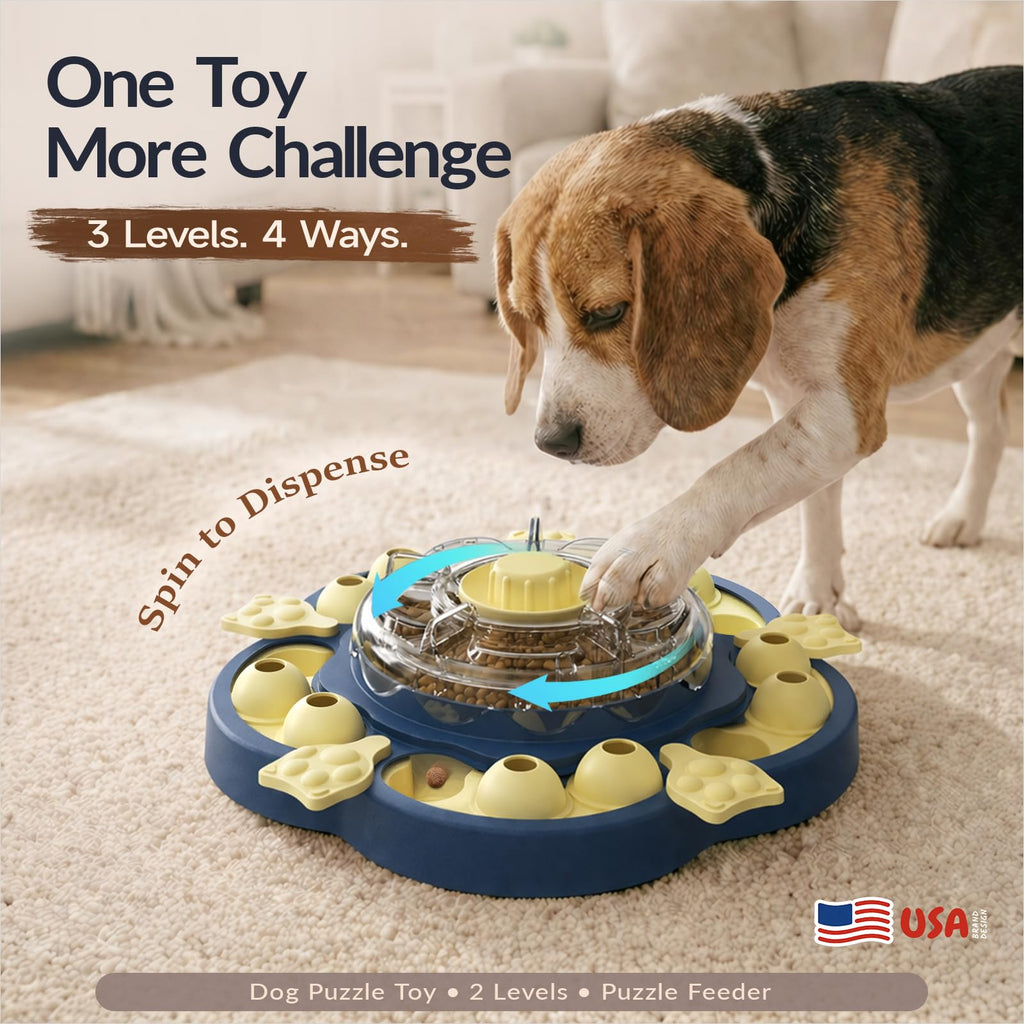3-Level Dog Puzzle Toy Treat Dispenser M82258