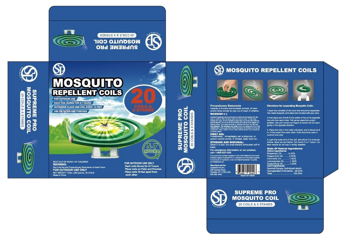 Mosquito Repellent Coils 20 Coils 8 Coil Stands Y560
