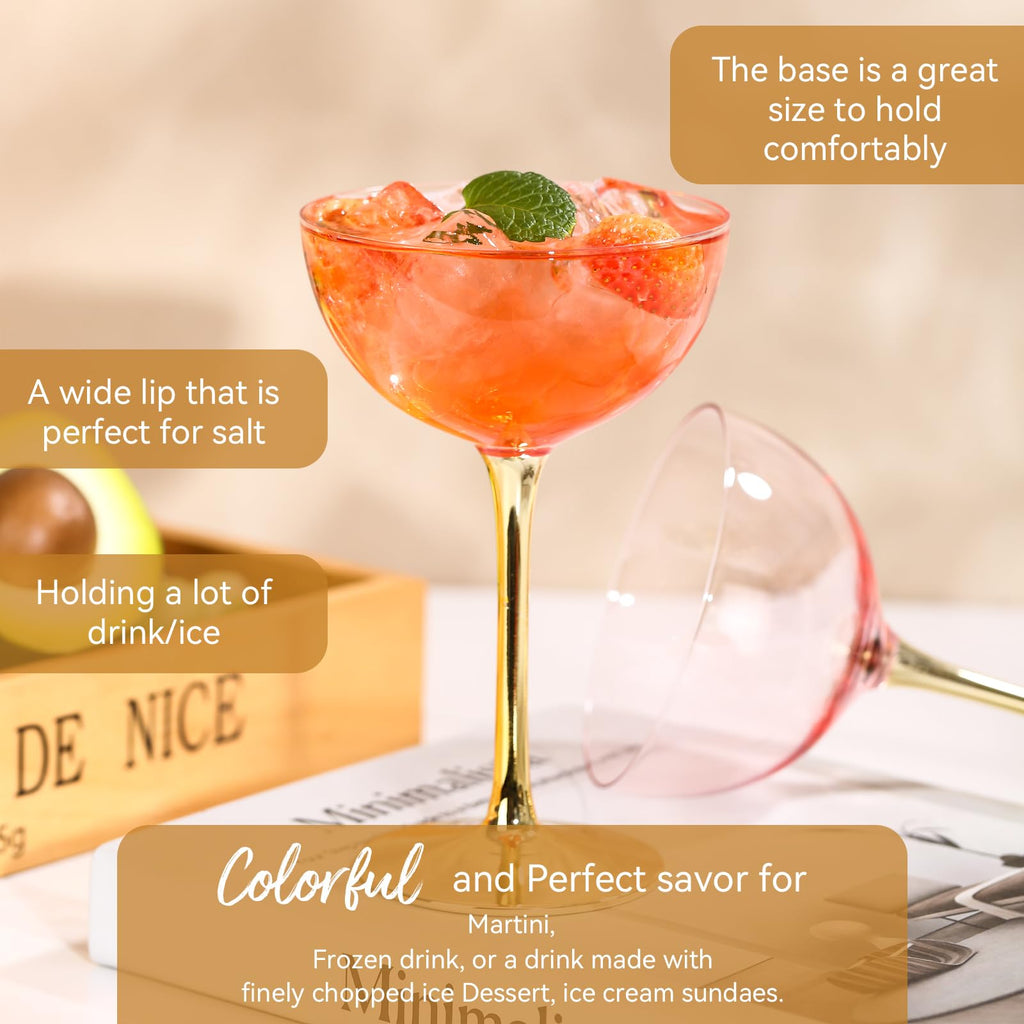 Pink Martini Glasses Set of 6 F2641