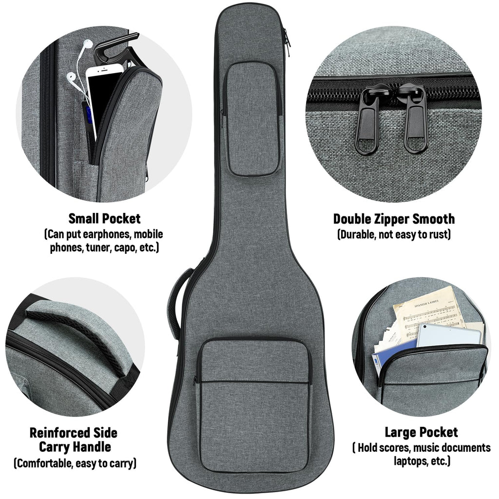 Padded Electric Guitar Gig Bag with Neck Strap U68761