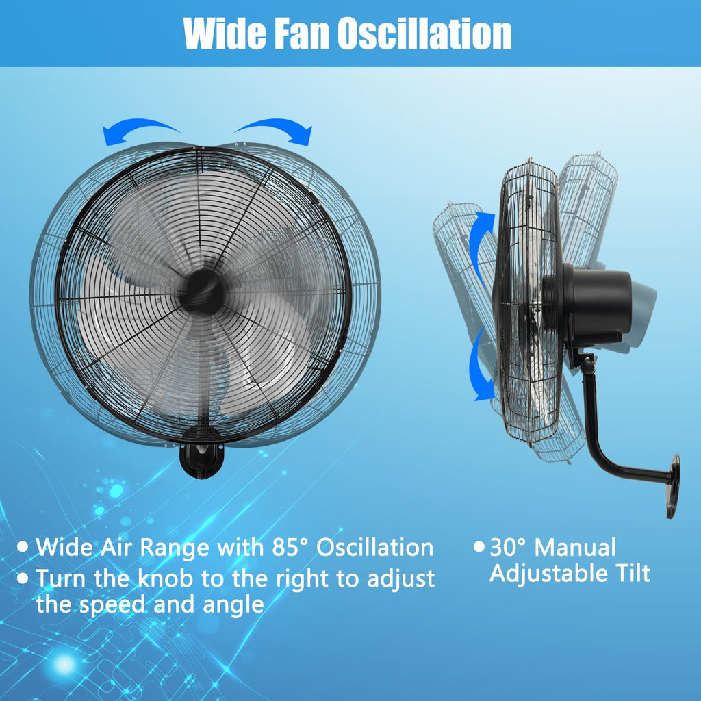 20 Inch Oscillating Wall Fan X2943