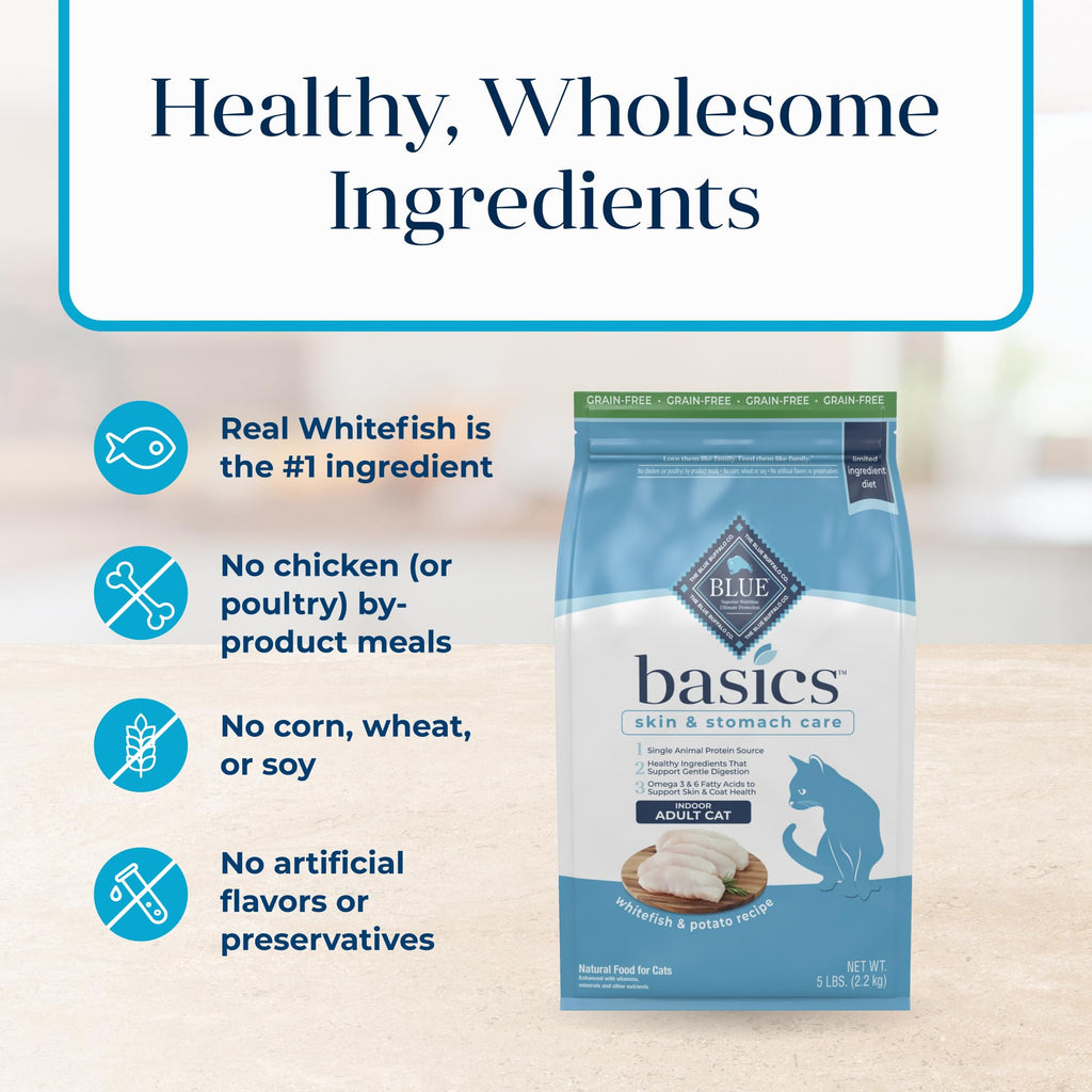 Whitefish Grain-Free Dry Cat Food 5 lb X99316