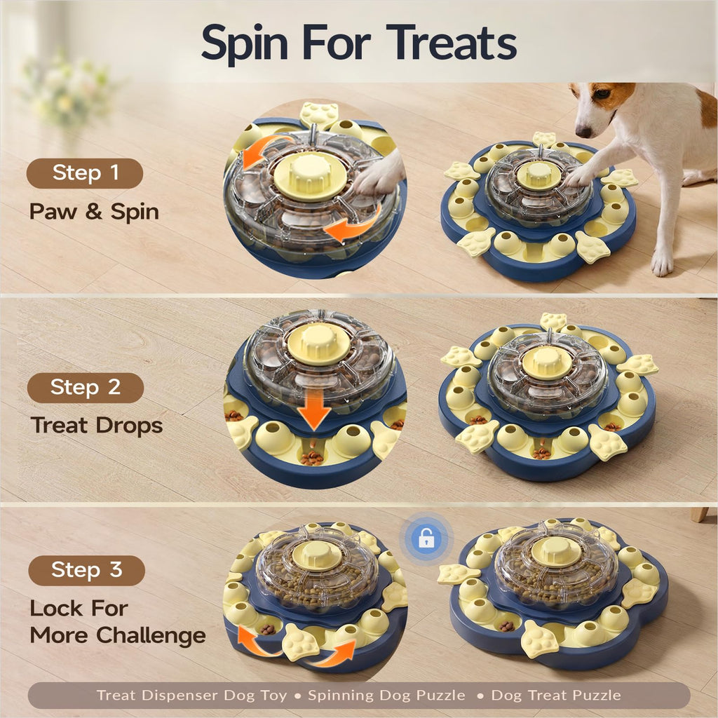3-Level Dog Puzzle Toy Treat Dispenser M82258