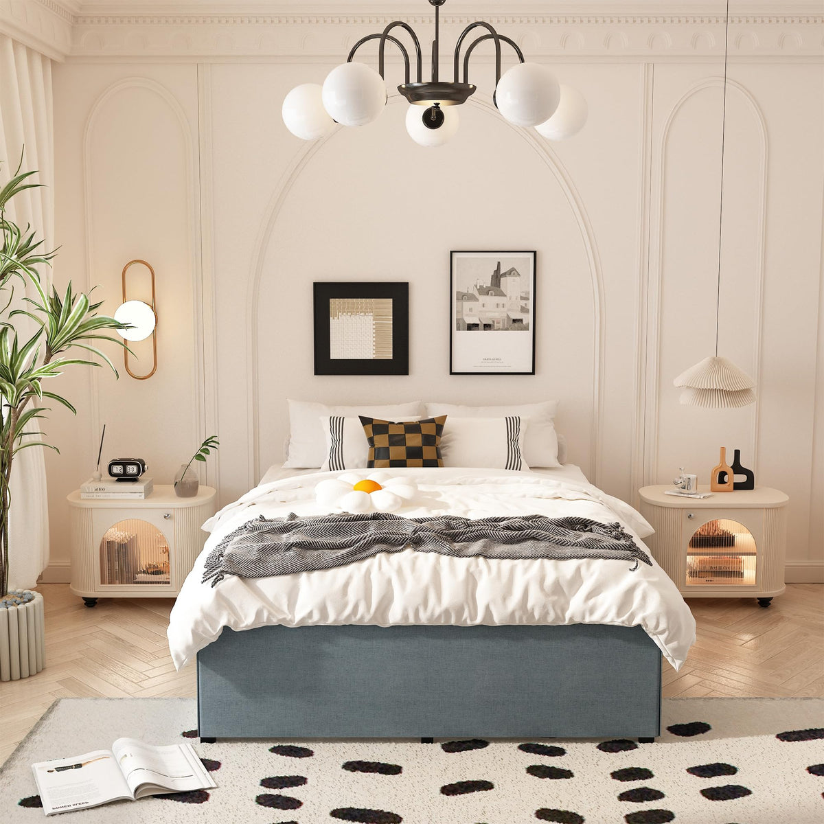 Queen Size 18 Inch Metal Bed Frame M375