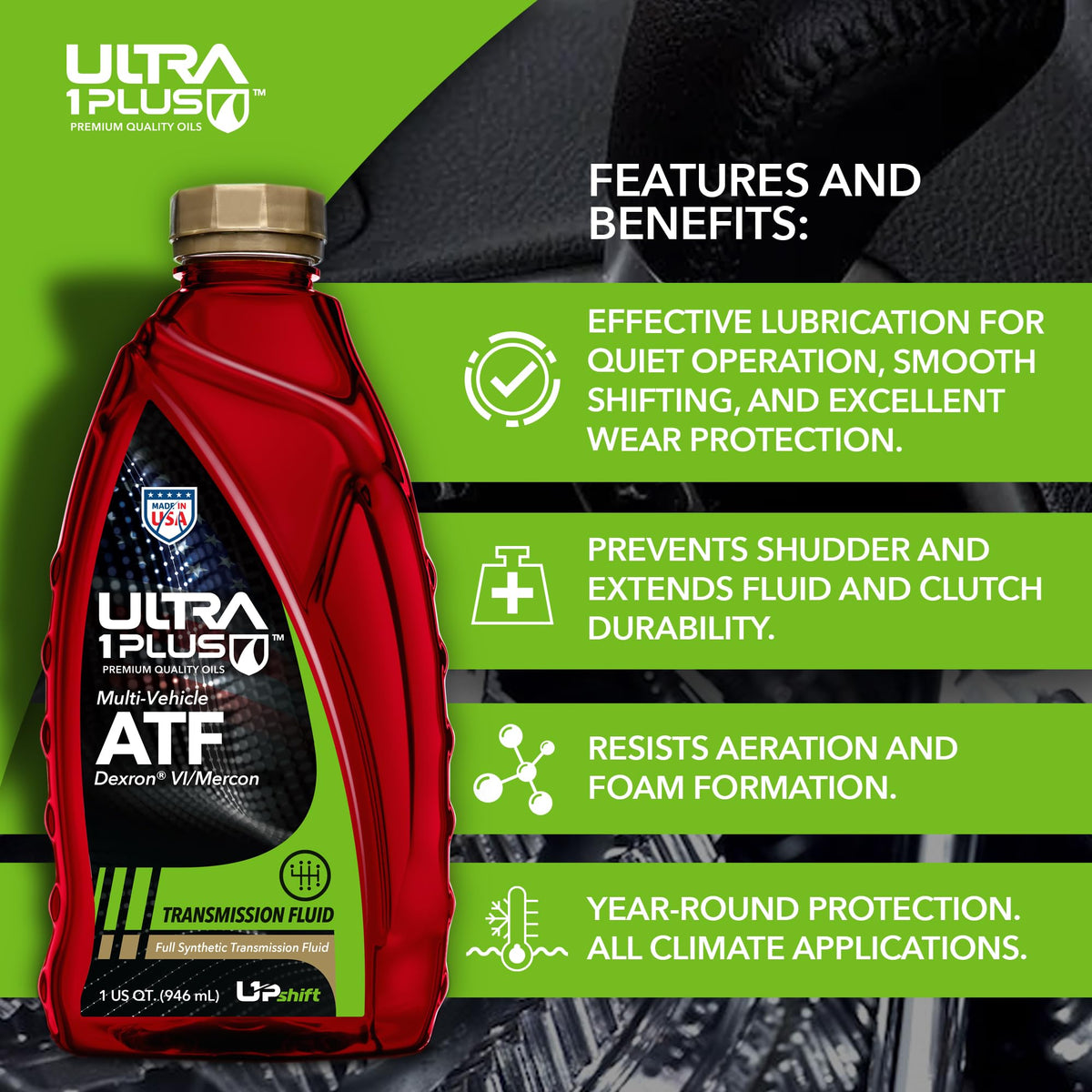 Full Synthetic Multi-Vehicle Transmission Fluid 1 Gallon A9596
