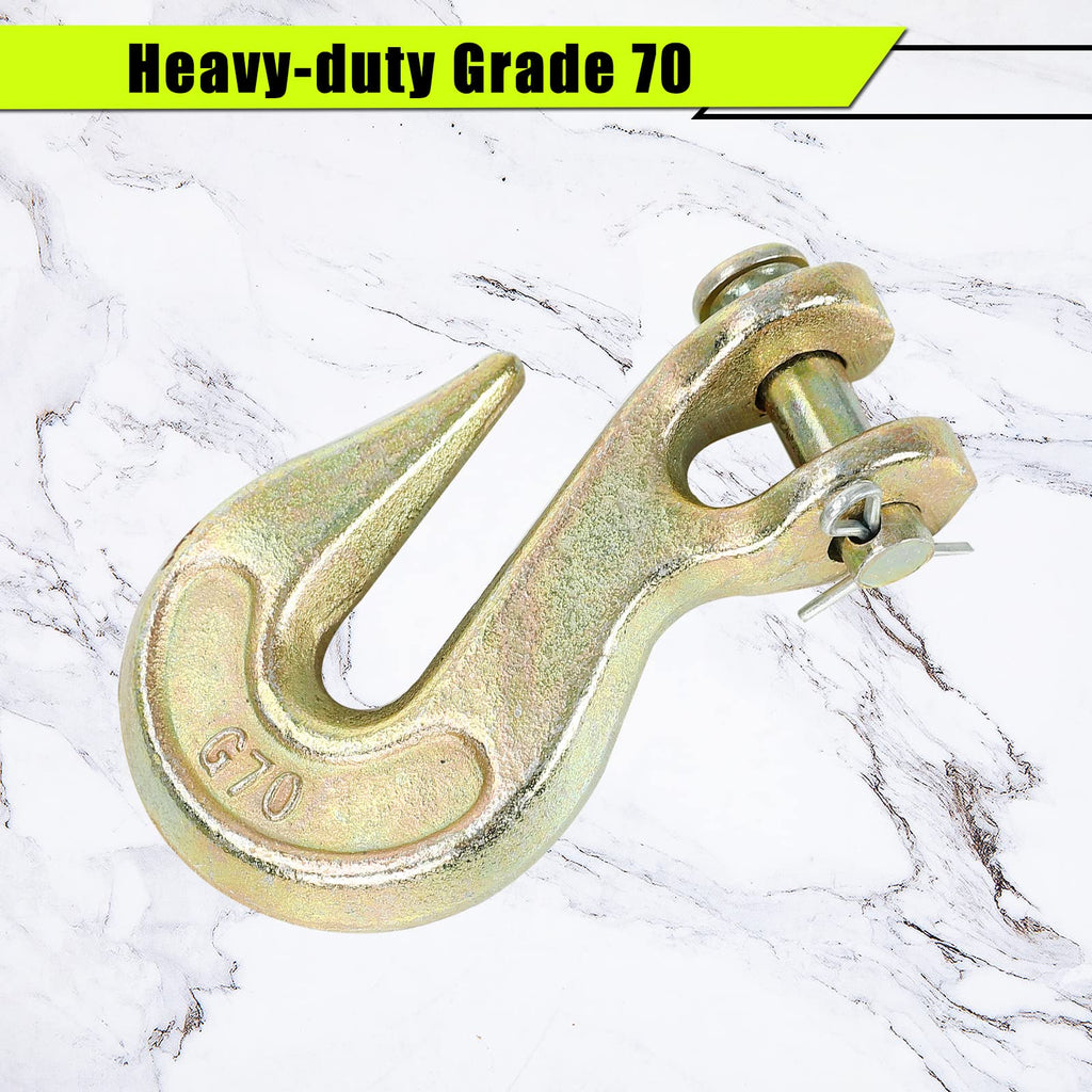 3/8 Inch Grade 70 Clevis Grab Hooks 4 Pack K901401