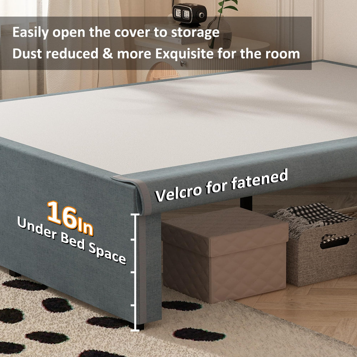 Queen Size 18 Inch Metal Bed Frame M375