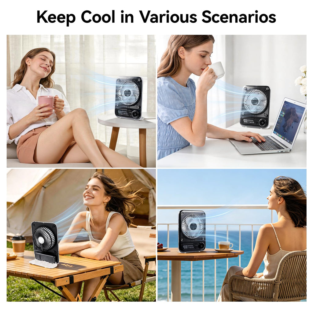 8.6 Inch Rechargeable Portable Desk Fan S281