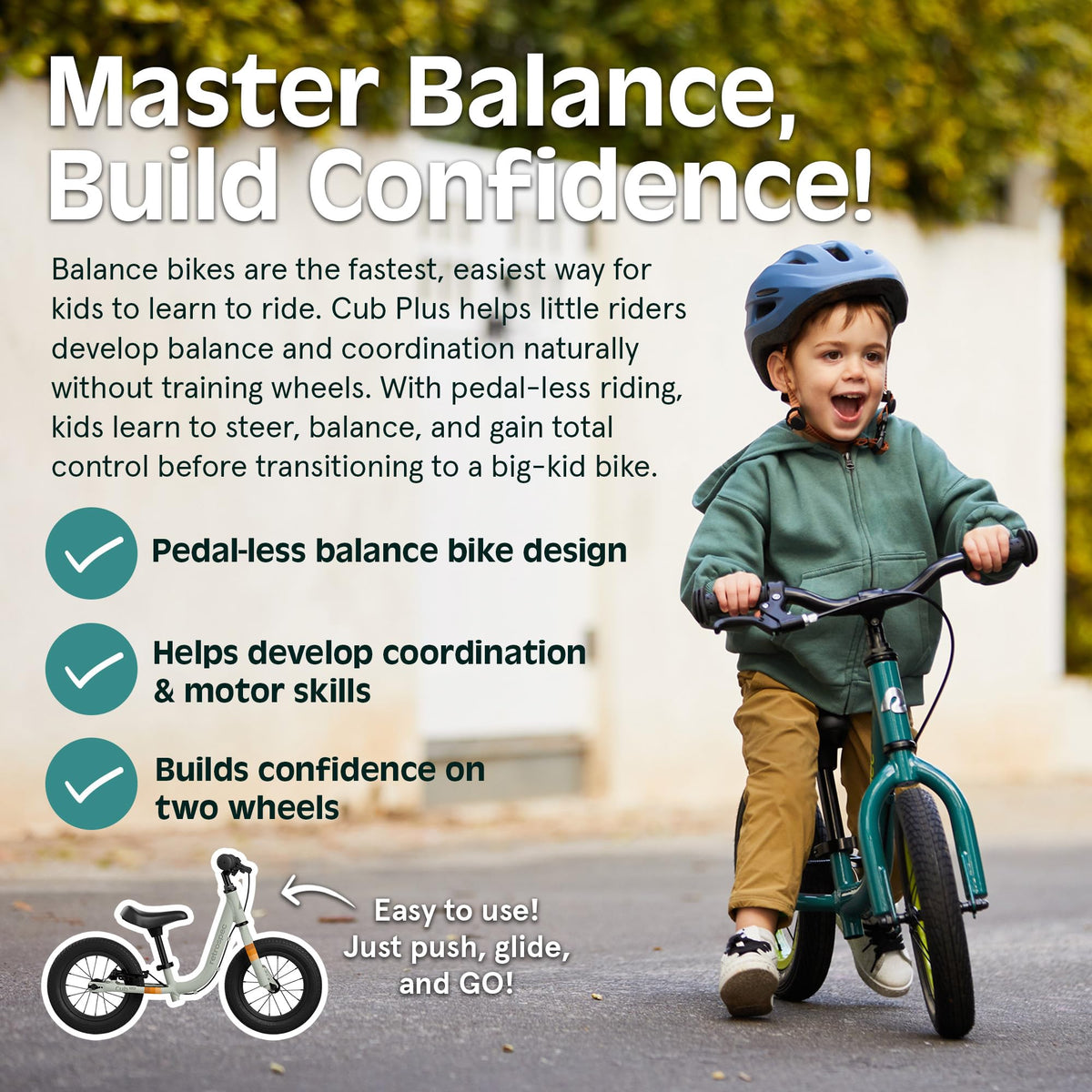 Toddler Balance Bike with Adjustable V-Brake O271