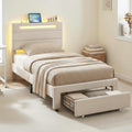 Twin Bed Frame with Storage Drawer S321512