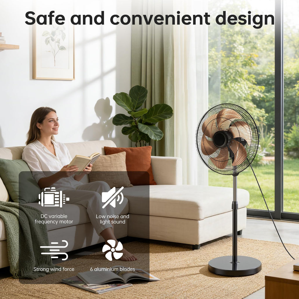 18 Inch Oscillating Metal Stand Fan K198