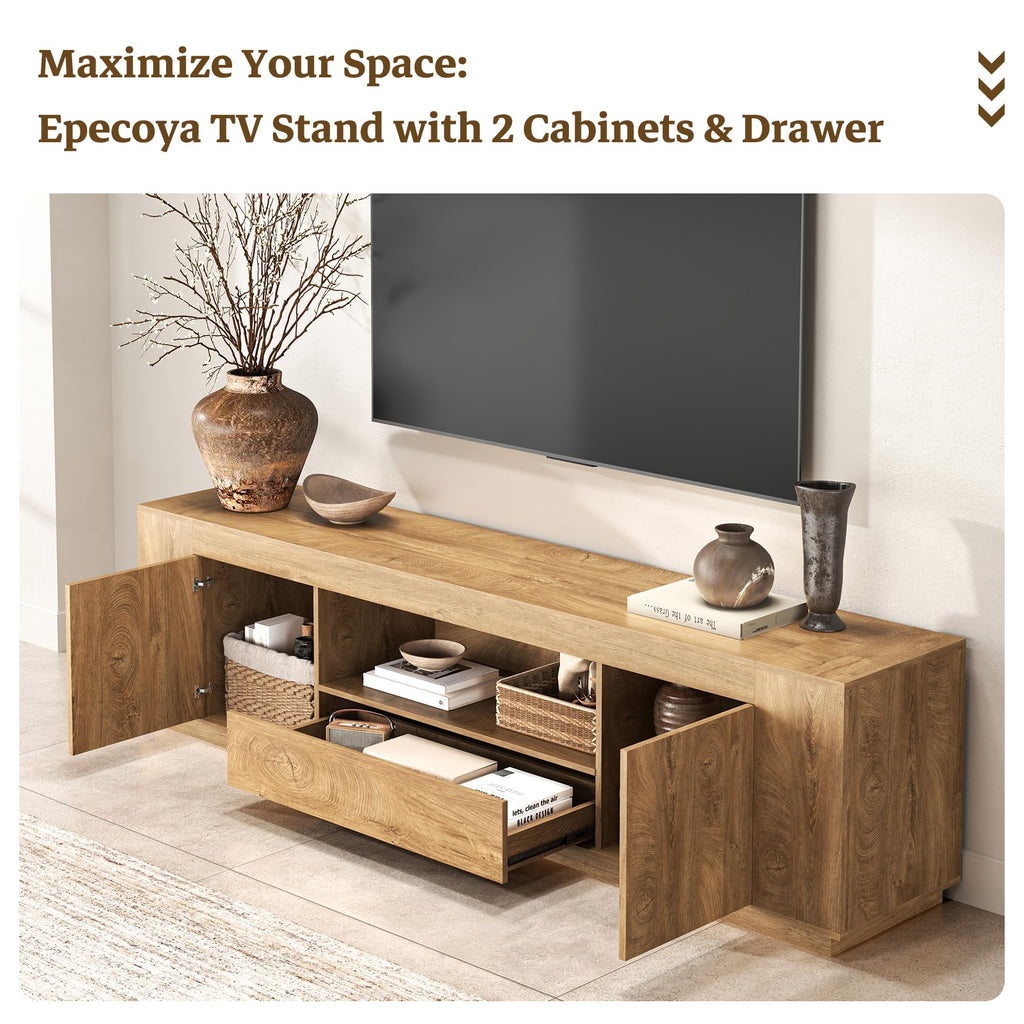 Natural Oak Brown TV Stands B336
